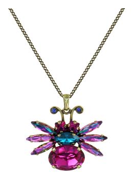 Multi/green Bilitis Love Bugs - Konplott necklace